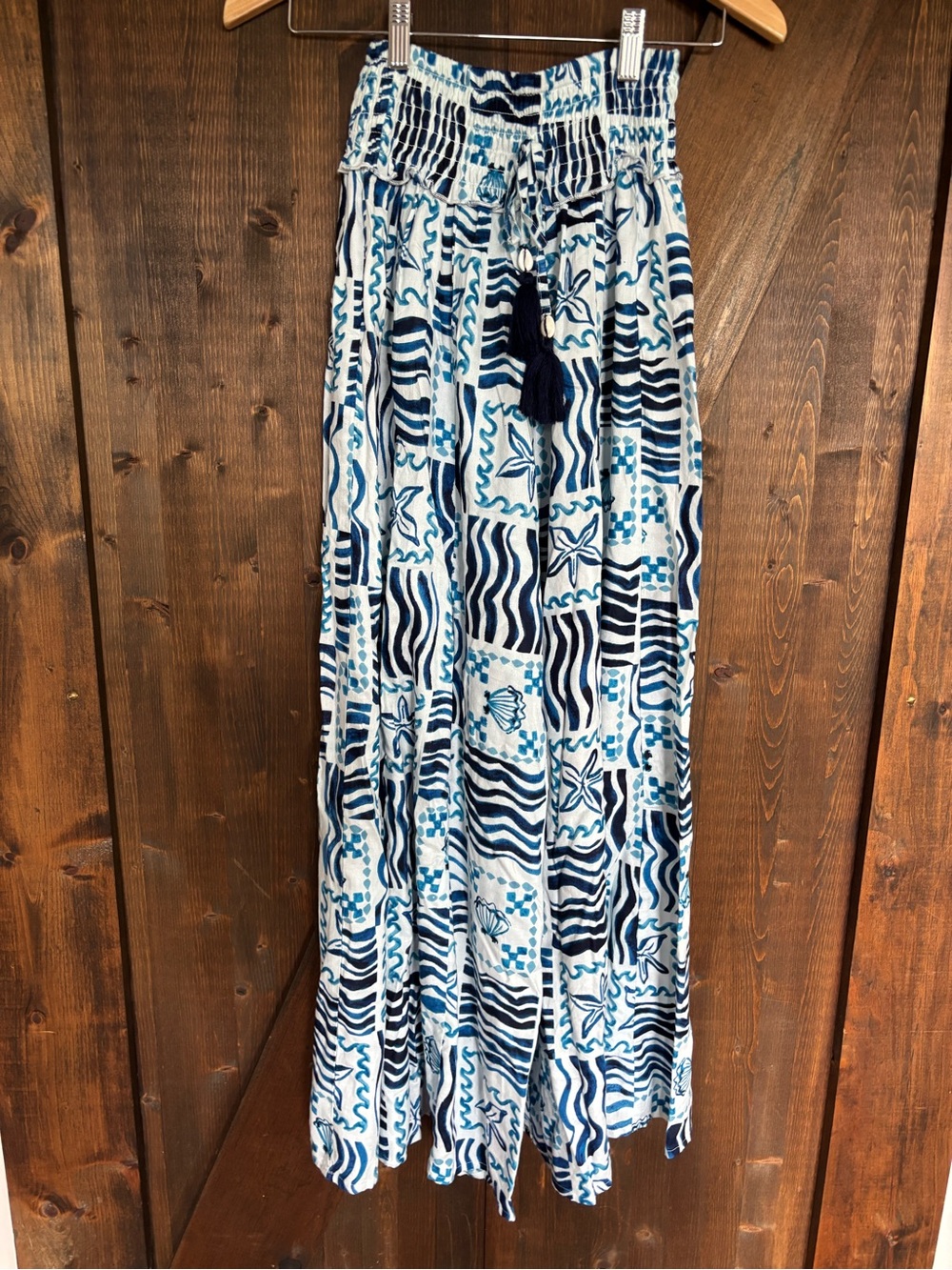 True Destination Tropical Print Wide Leg Pants